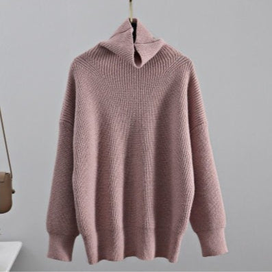 Pull en Cachemire Femme à Col Roulé