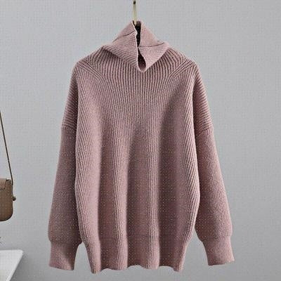 Pull en Cachemire Femme à Col Roulé